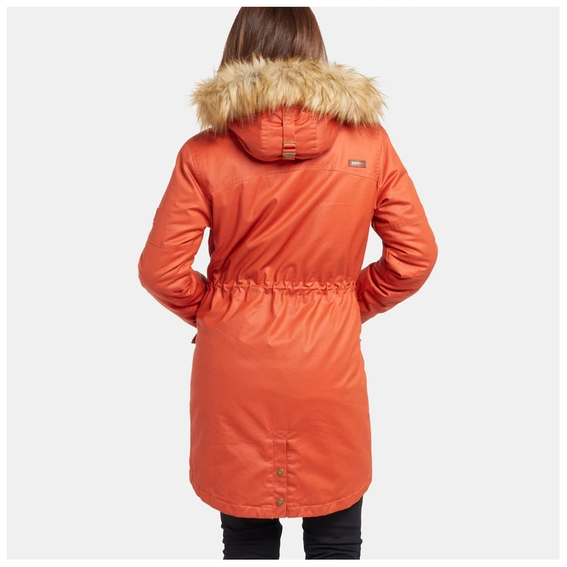 Gandys Womens Blizzard Parka Jacket Orange Sportpursuit