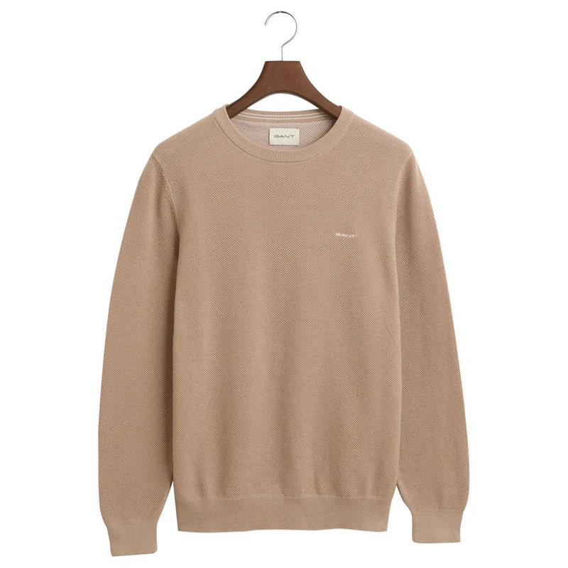 GANT The Original C-Neck Sweat Felpa, Blu (Evening Blue 433), Small Uomo