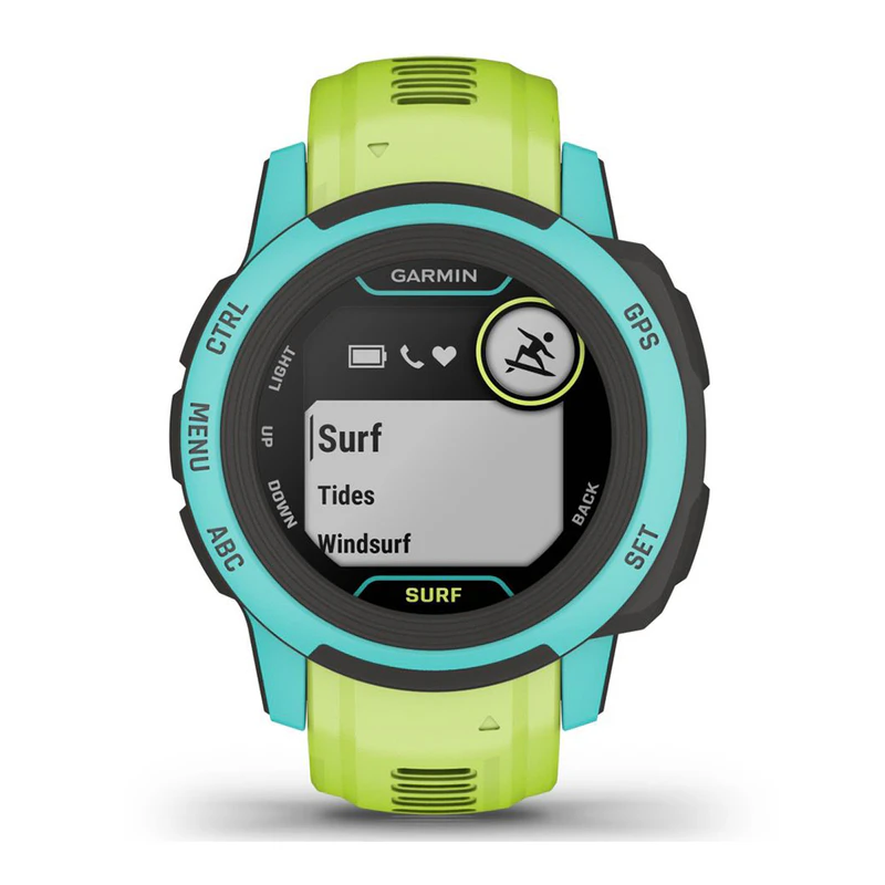 Garmin Montre de sport Instinct 2S Waikiki Surf Edition (Vert Lime/Ble