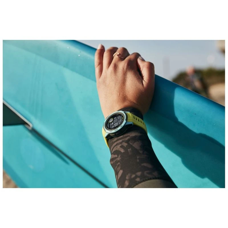 Garmin Instinct 2S Waikiki Surf Edition Watch Lime Blue Sportpursu