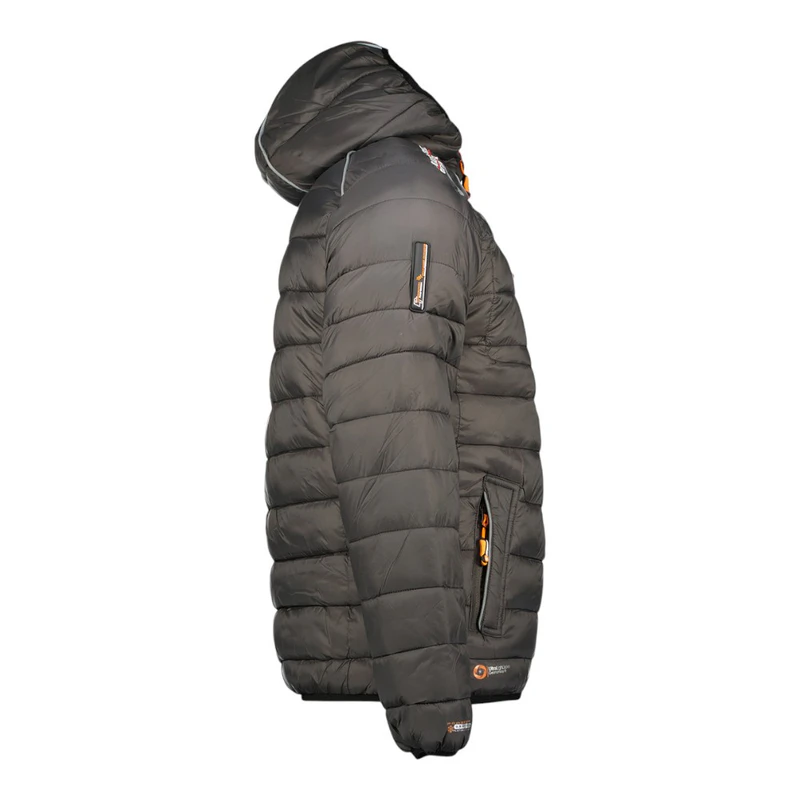 Geographical Norway - Veste matelassée pour homme - Taille S à 7XL - Veste d 'hiver doublée anorak chaude - Veste d'extérieur pour hiver/automne, en combinaison avec bonnet UD, Gris foncé, XXXL
