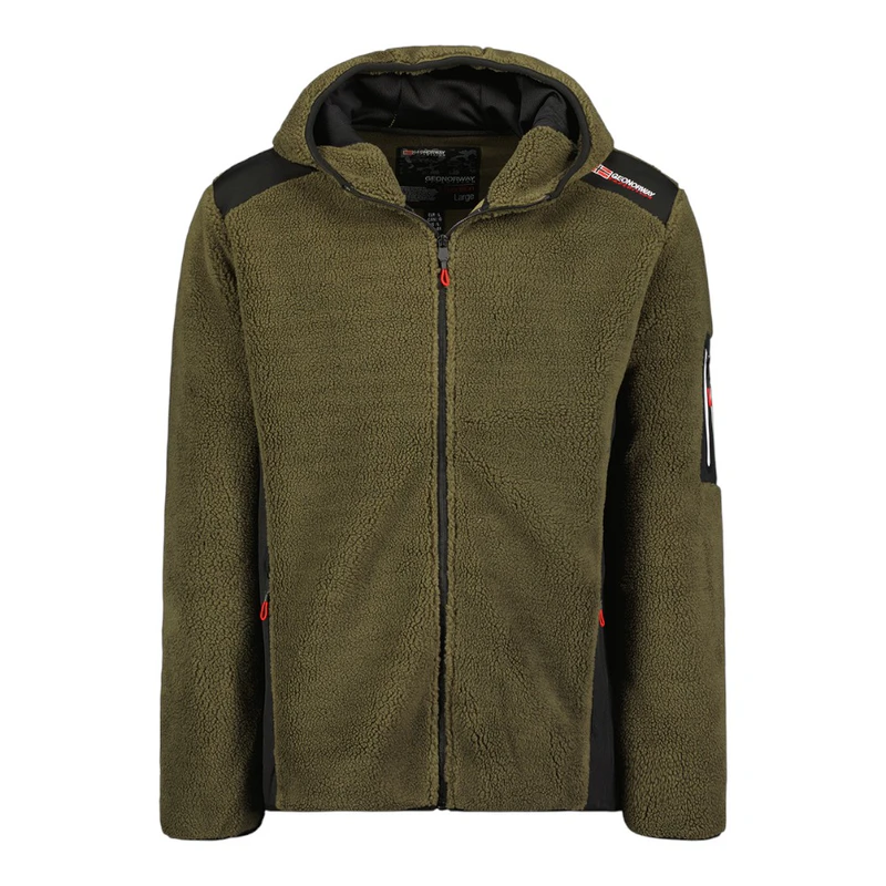 Geographical Norway TIE Men - Polaire Homme Chaude Epaisse Fermeture Zip - Veste Sweats Hiver Chaud Hommes Doux - Sweat Doublure Longues Manches - Pull Confort Outdoor,S Gris foncé