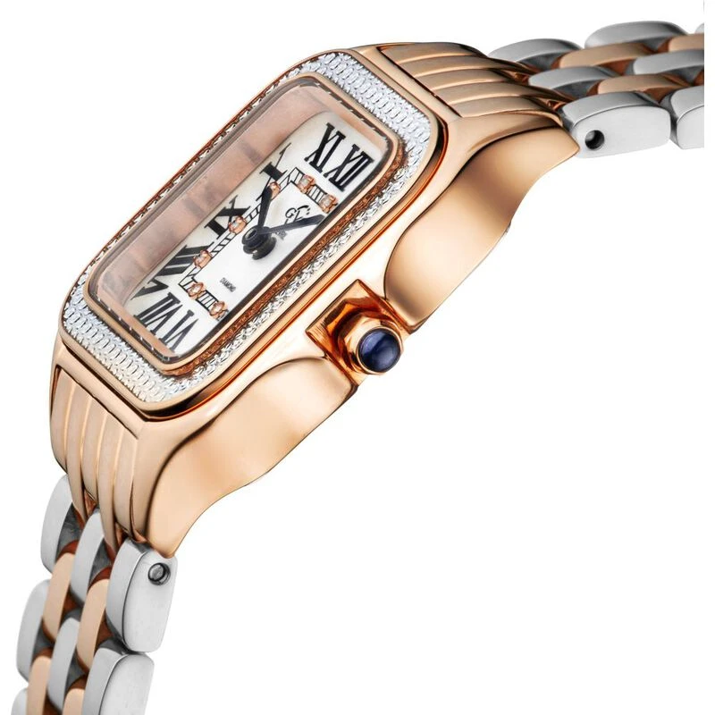 Gevril Womens GV2 Milan Watch Rose Gold Silver Sportpursuit