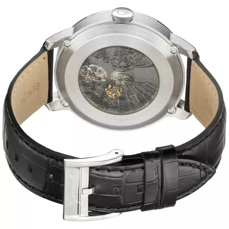 Gevril Mens Mulberry Automatic Watch Black Sportpursuit