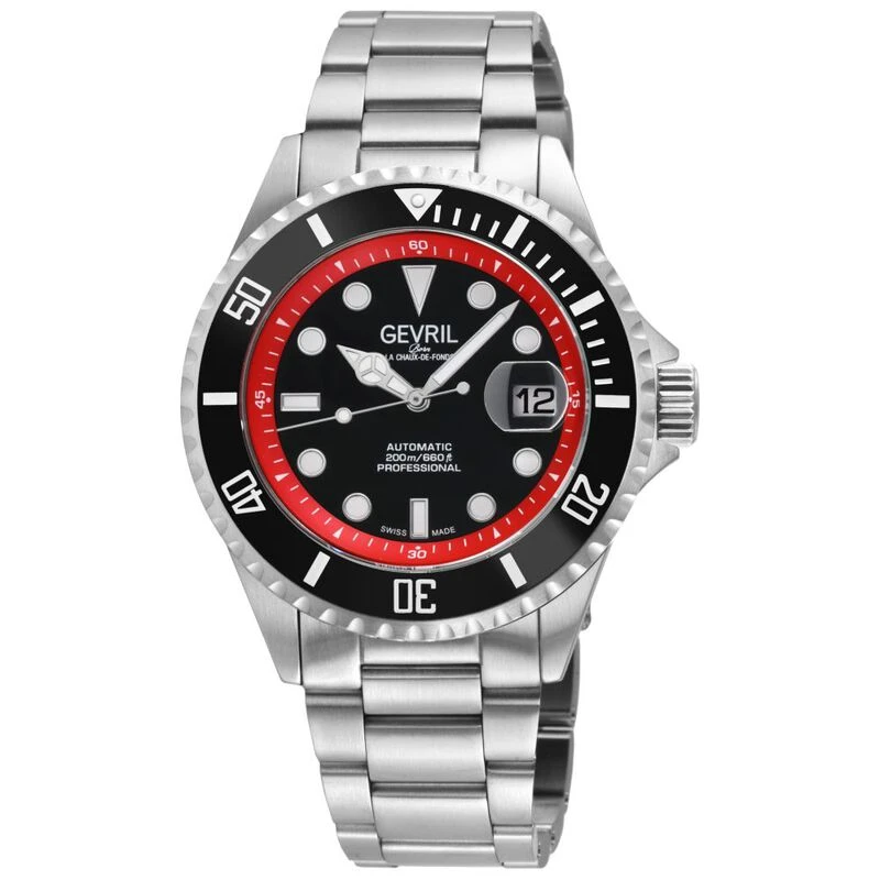 Gevril Mens Wall Street Casual Watch Silver Sportpursuit