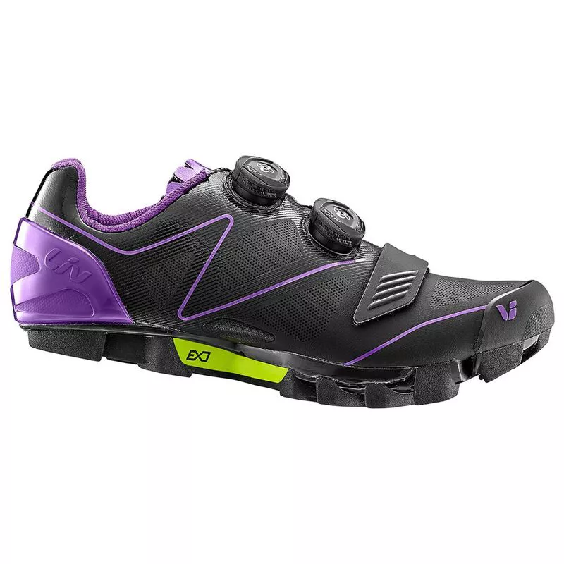 Giant Womens Liv Tesca MTB Cycling Shoes Black Purple Sportpursuit