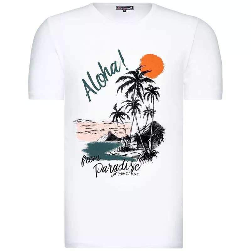 Men's ALOHA T-Shirt (White)