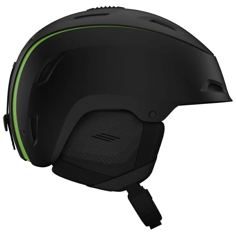 Giro Range MIPS Ski Helmet Matte Black Bright Green Sportpursuit.c