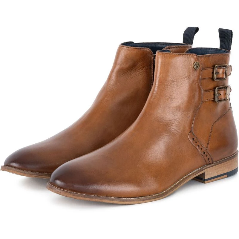 Goodwin Smith Mens Baxter Zip Boots Tan Sportpursuit