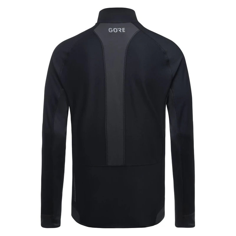 Gorewear Mens R3 Partial GWS Windproof Jacket (Black/Terra Grey) | Spo