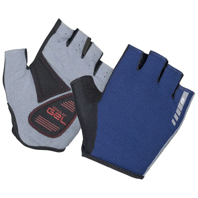 Gripgrab EasyRider Padded Summer Fingerless Gloves (Navy Blue) Sport