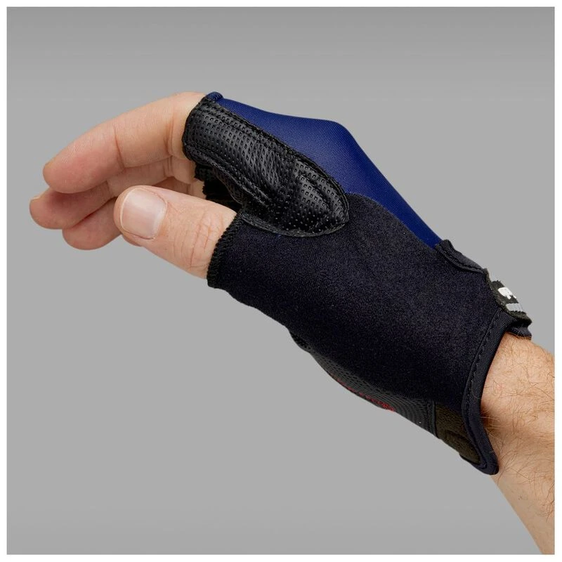 Gripgrab ProGel Padded Summer Fingerless Gloves Navy Blue Sportpur