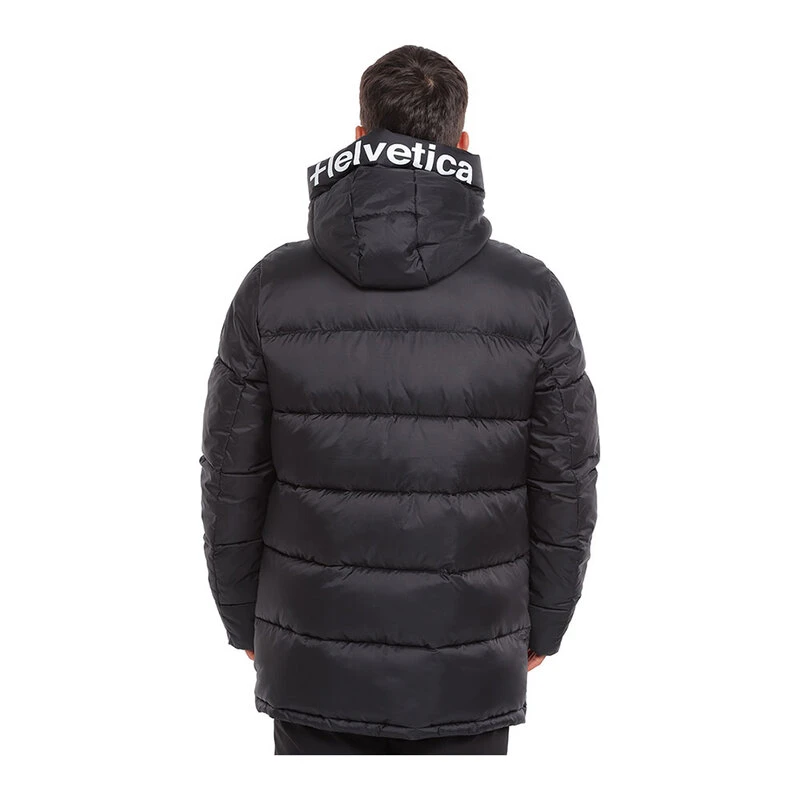 Parka Doudoune Helvetica Pour Homme - Taille S - Bleu Marine Et Noir - Neuf Avec étiquettes