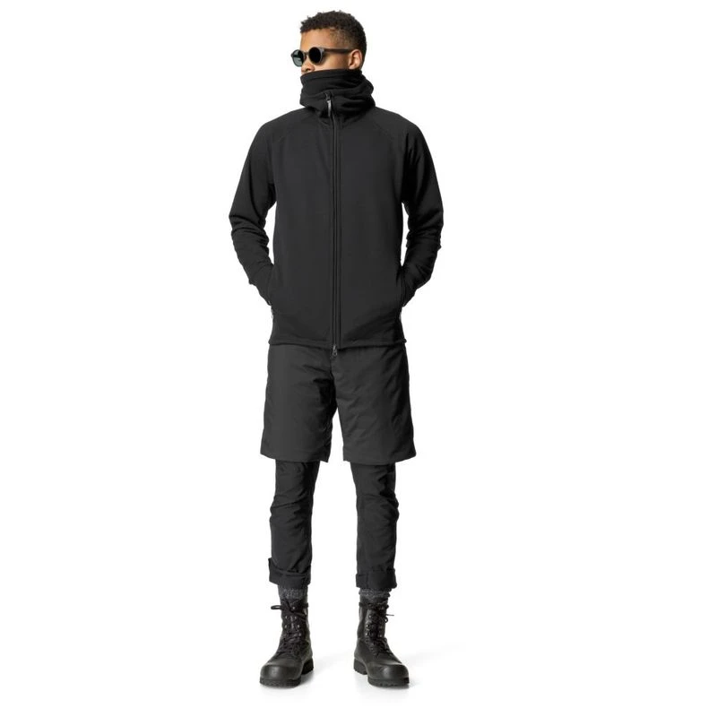 Houdini Mens Mono Air Houdi Fleece Jacket (True Black