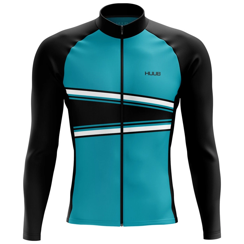 HUUB Mens CC Long Sleeve Thermal Cycling Jersey (Teal) Sportpursuit.