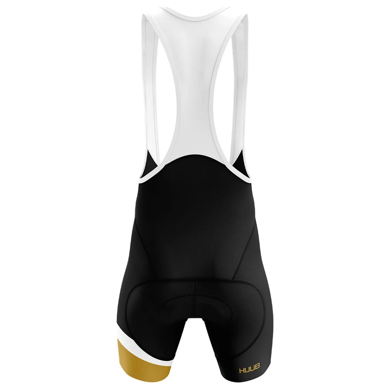 HUUB Mens Iron Bib Shorts (Black/Gold/White)