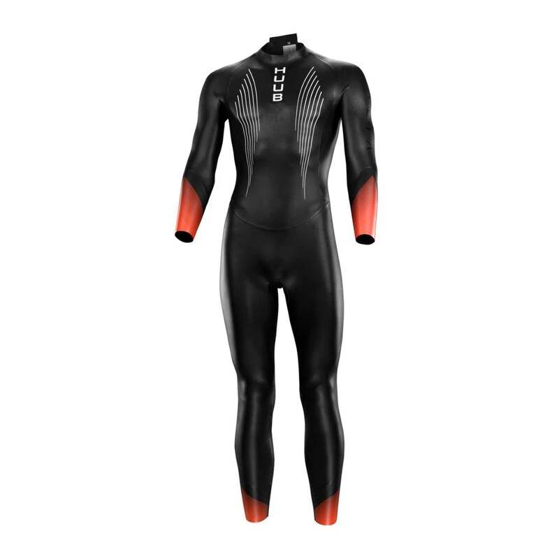 Huub Mens Alta 2/4mm Wetsuit (Black/Red) | Sportpursuit.com