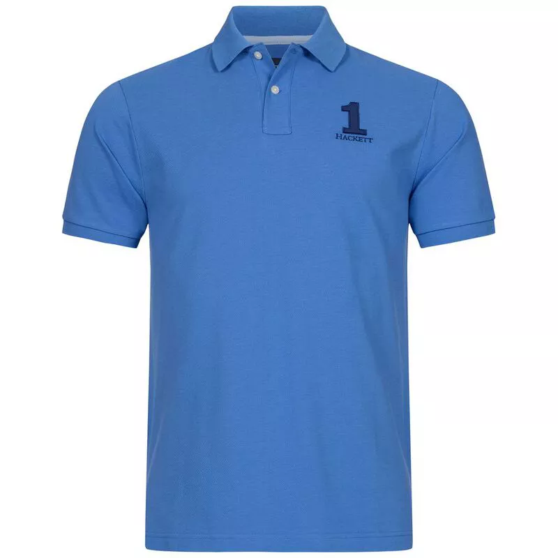 Hackett Mens New Classic Polo Shirt (Sapphire) | Sportpursuit.com