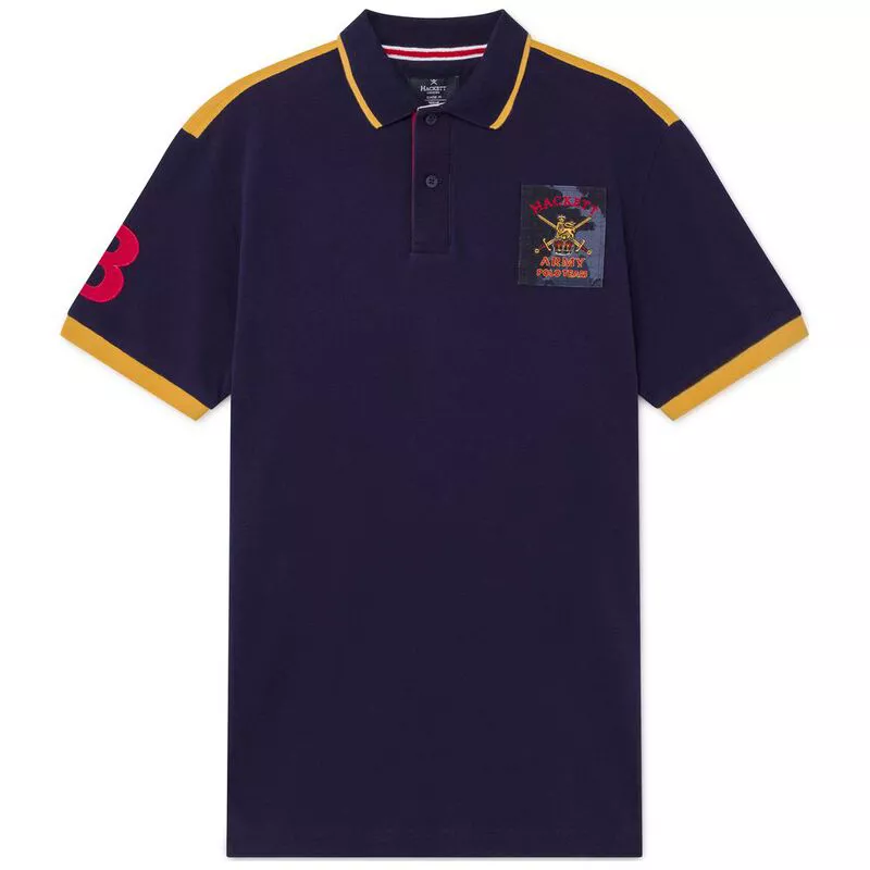 Hackett Mens Army Polo Shirt Ink Sportpursuit