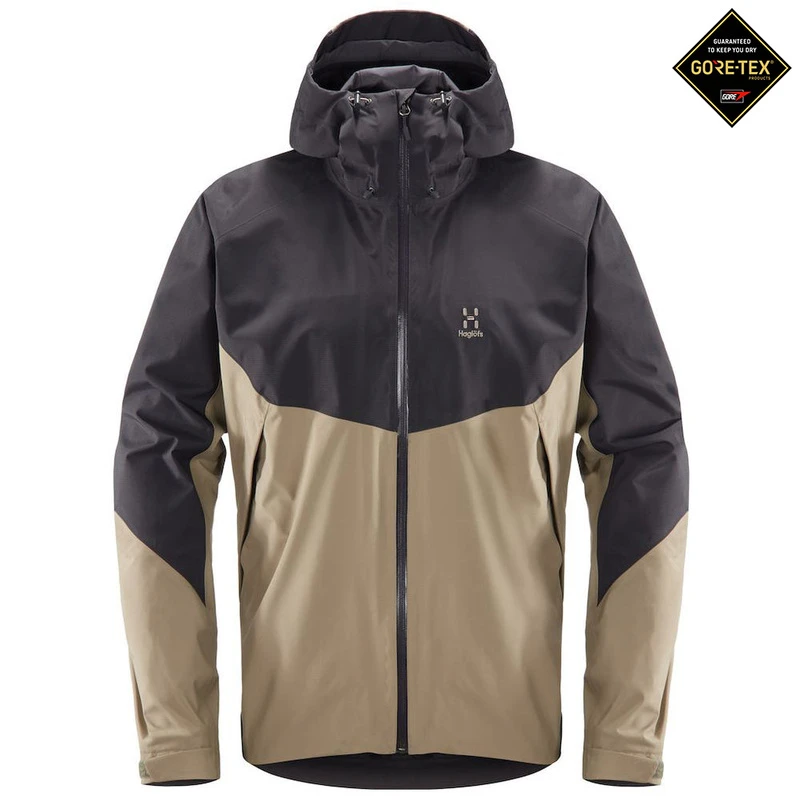 Haglofs Mens Virgo GTX Jacket (Dune/Slate) | Sportpursuit.com