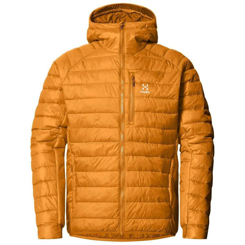 Haglofs Mens Spire Mimic Hooded Jacket Desert Yellow Sportpursuit