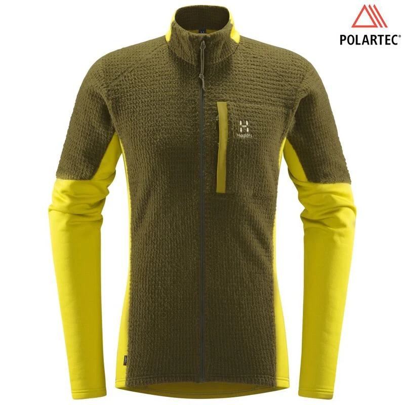 Haglofs Mens Touring Mid Jacket (Olive Green/Aurora
