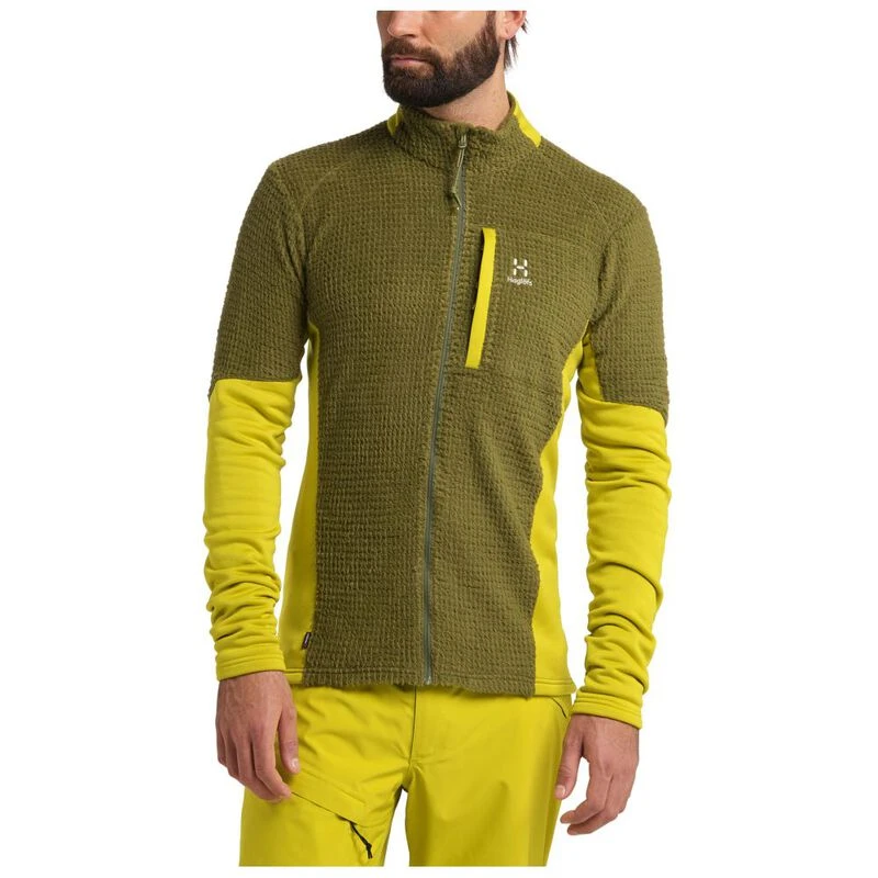 Haglofs Mens Touring Mid Jacket (Olive Green/Aurora