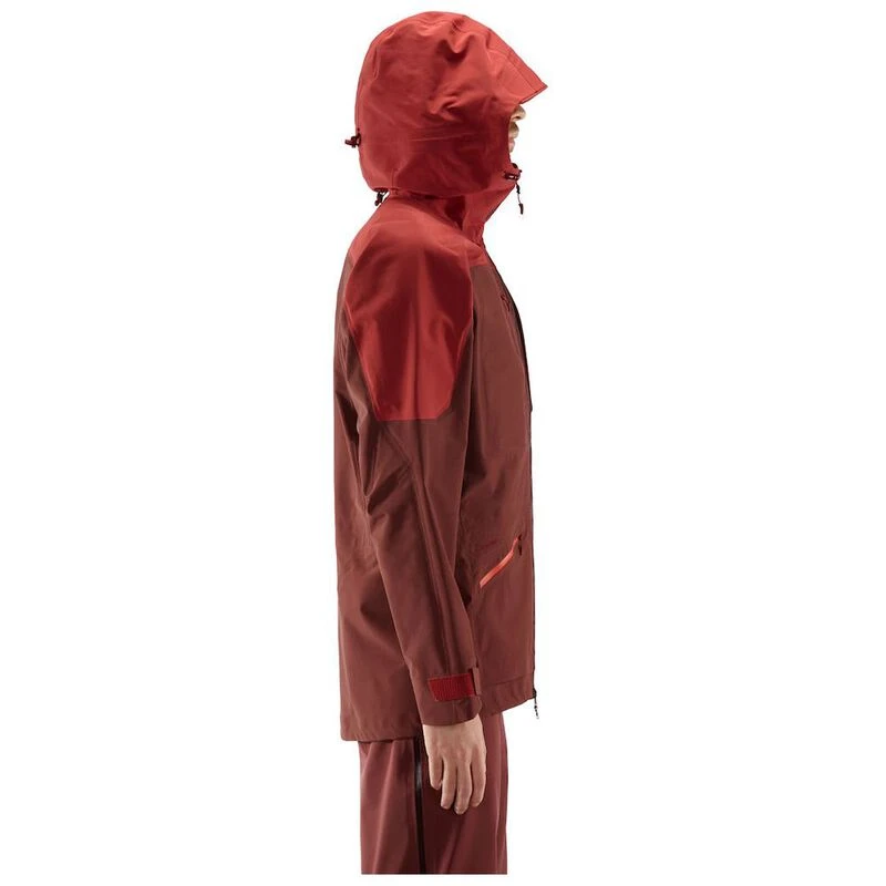 Haglofs Mens Nengal 3L Proof Parka (Maroon Red/Brick Red) | Sportpursu