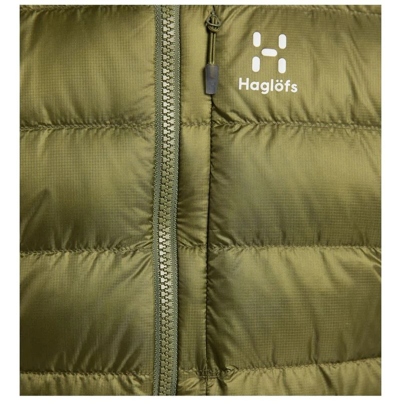 Haglofs Mens Roc Down Hooded Jacket (Olive Green)