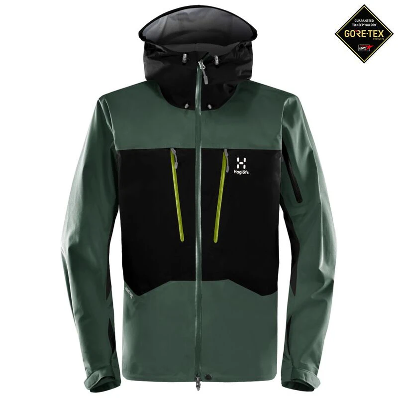 Haglofs Mens Roc GTX Pro Jacket (True Black/Fjell Green
