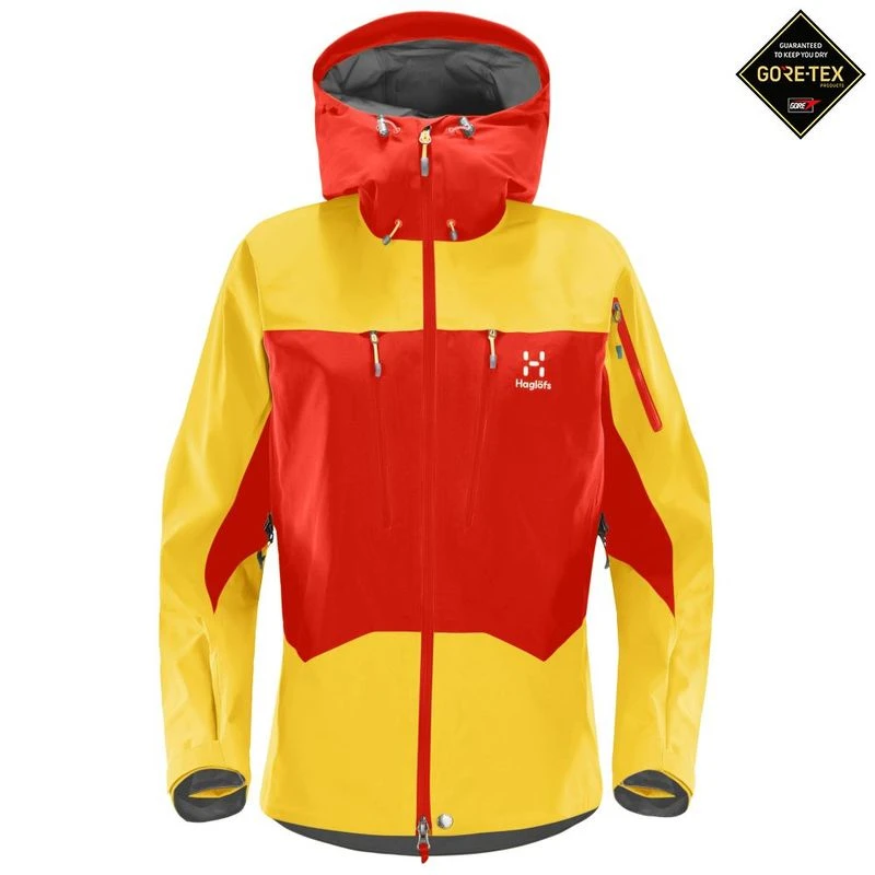 Haglofs Womens Roc GTX Pro Jacket (Scarlet Red/Pumpkin Haglofs Womens Roc GTX Pro Jacket (Scarlet Red/Pumpkin