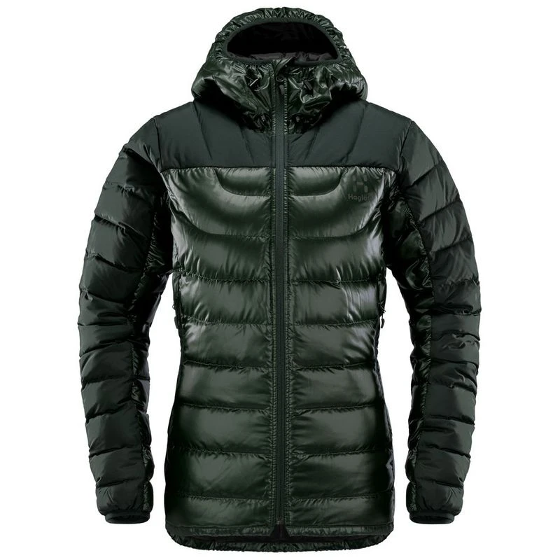 Haglofs Womens Bivvy Down Hooded Jacket Mineral Sportpursuit