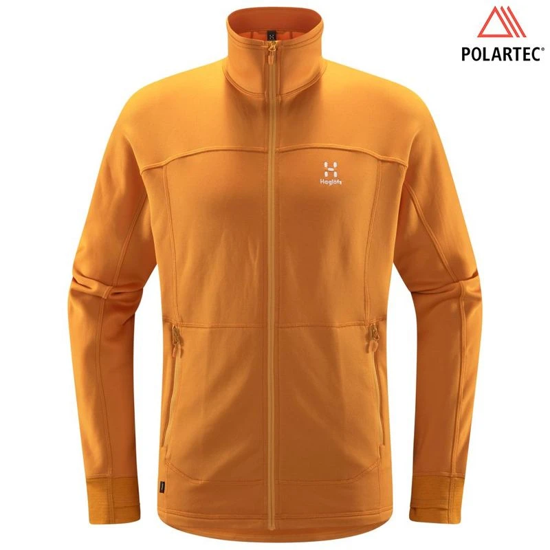 Hagl fs Mens Betula Fleece Jacket Desert Yellow Sportpursuit
