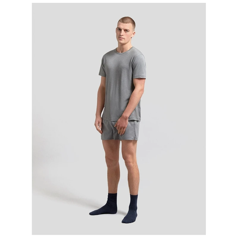 Hamilton + Hare Mens Relax TShirt (Grey Melange)