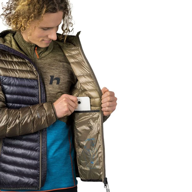 Hannah Mens Arden Jacket Khaki Asphalt Stripe Sportpursuit