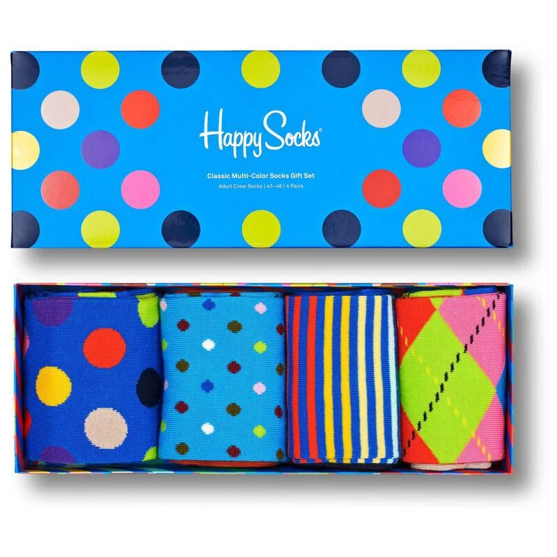 Happy Socks The Classic Gift Box (Pack of 4 Multi) Sportpursuit.co