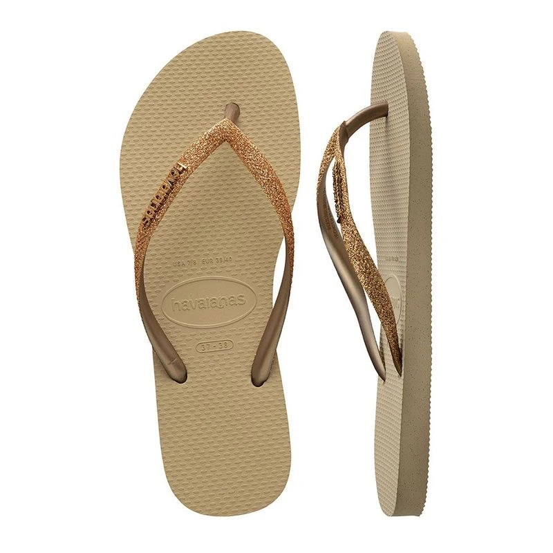 Havaianas glitter goud hotsell