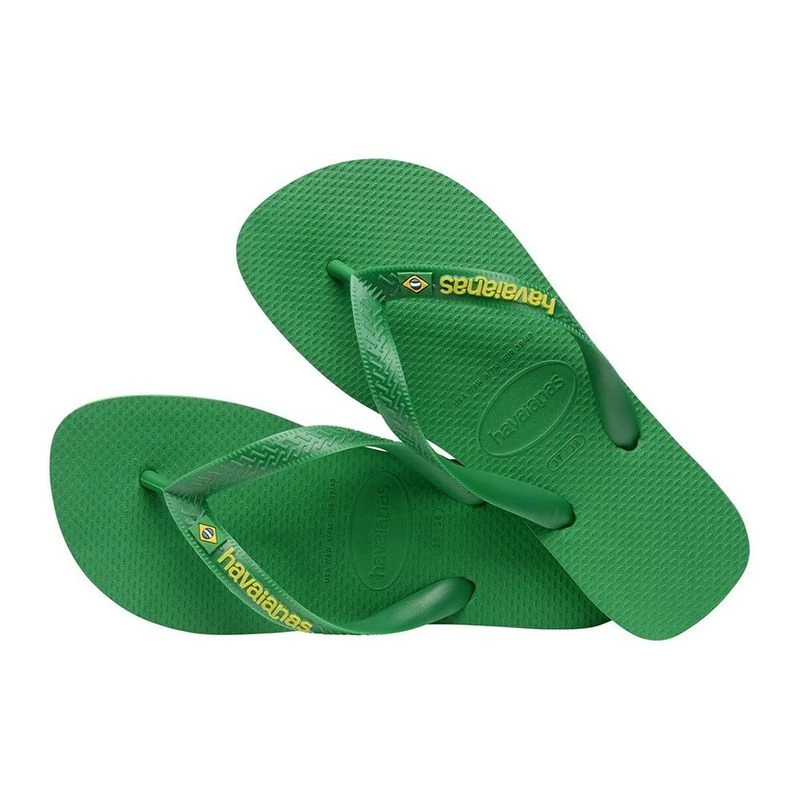 Havaianas Brasil Logo Flip Flops Green Sportpursuit