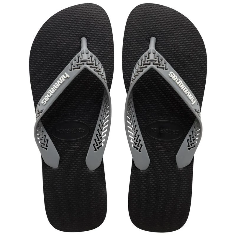 Havaianas Mens Power Light Flip Flops Black Steel Grey Sportpursui