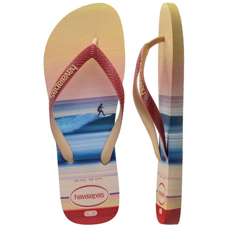 Havaianas Mens Top Surf Sessions Flip Flops Beige Sportpursuit