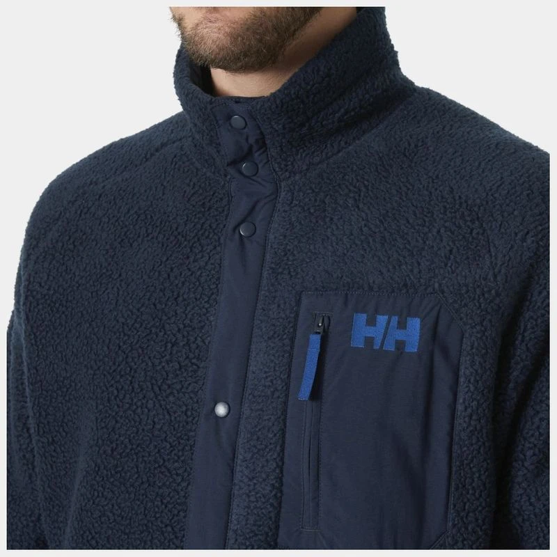 Veste Polaire Helly Hansen Polartec - Homme M, Bleu Marine, Full Zip (parfait état)