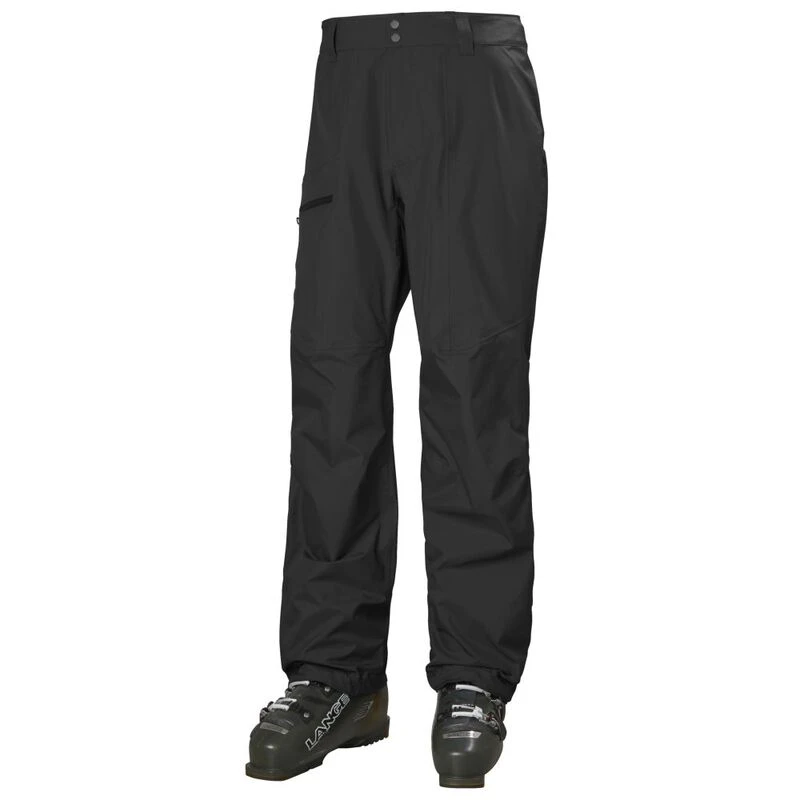 Helly Hansen Mens Verglas 3L Shell Trousers (Black) | Sportpursuit.com