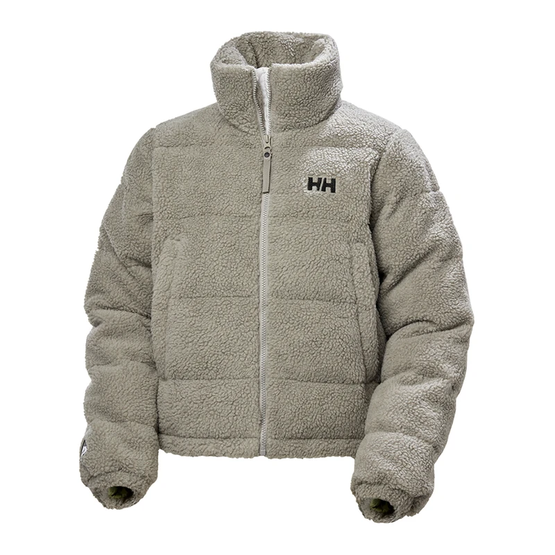 Helly Hansen Womens Yu Teddy Pile Jacket Grey Sportpursuit