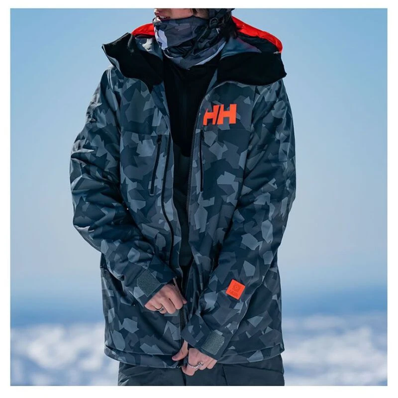Helly Hansen Mens Garibaldi Infinity Ski Jacket Trooper Camo Sport