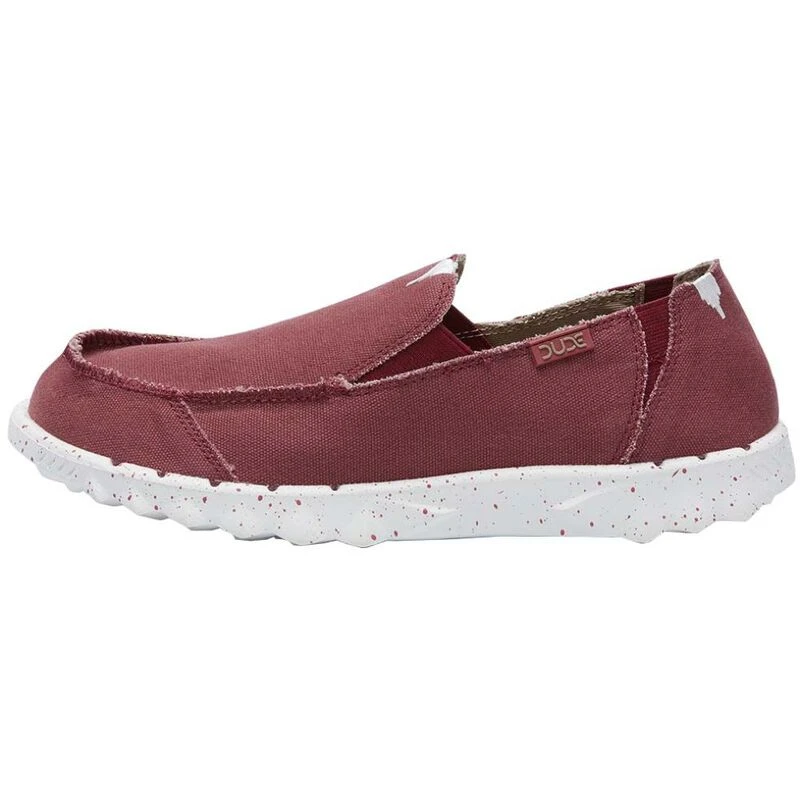 Hey Dude Womens Wendy Stretch- Burgundy