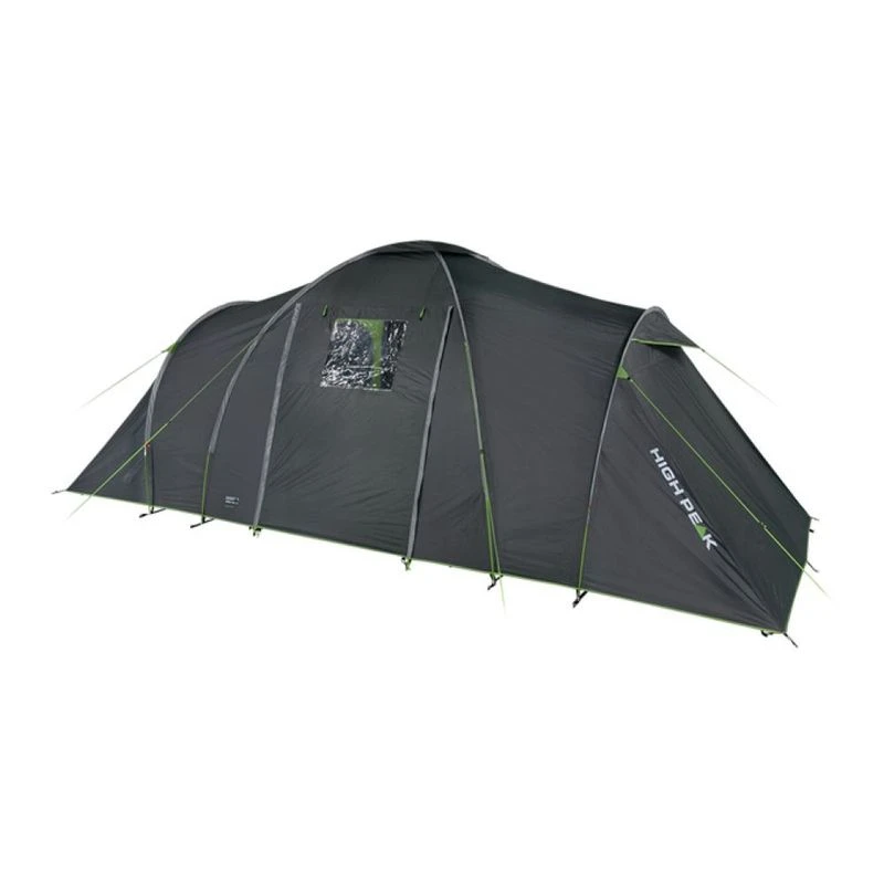Tente Grise HIGH PEAK Veneto – Tente Dôme, Fond Cousu, Fenêtres, Aérations, Pour Jardin Et Camping