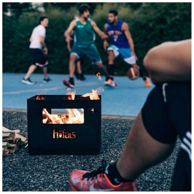 Hofats Beer Box Fire Basket (Rusty) | Sportpursuit.com