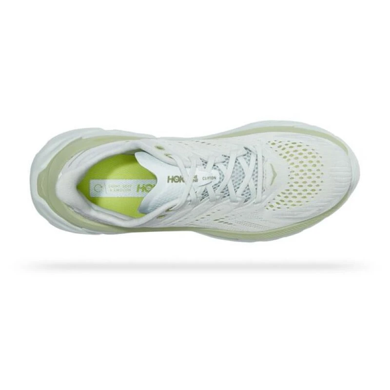 Hoka Clifton Edge Running Shoes (Blue Flower/Green Glow) | Sportpursui