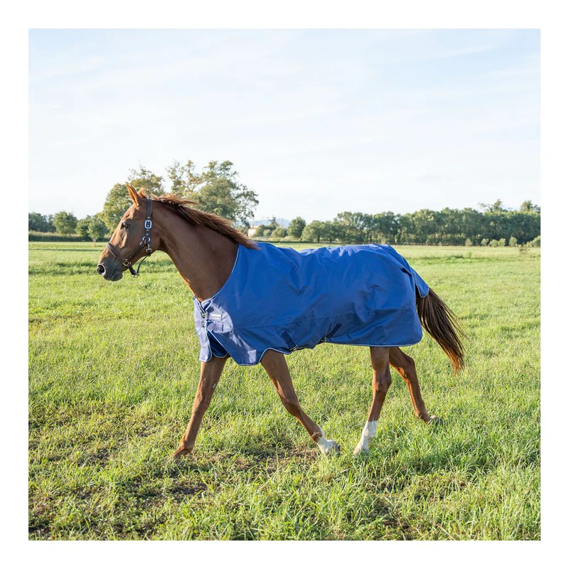 Couverture Cheval Kensington Roustabout Turnout 80 Pouces – Bleue, Imperméable