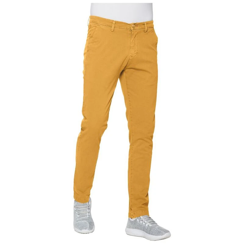 Jacob Cohen Cotton-blend Trousers in Yellow for Men | Lyst